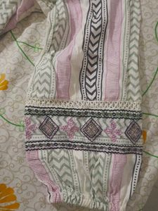 Boho Embroidered Peasant Top