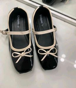 Black Mary Janes Bow Bellies