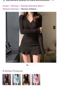 Little Black Ribbed Dress