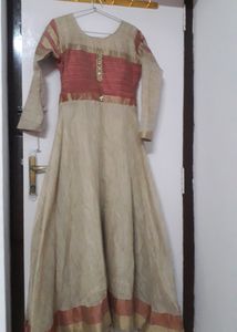 Off Whiet And Red Gown
