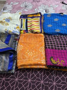 Assorted Indian Sarees - Bundle of 6 All New Saree