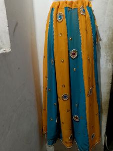 Haldi Lahenga Choli Fabric And Dupatta