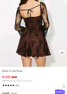 Savana Sheer A Line Dress