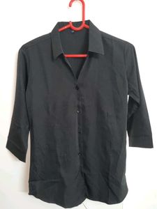 Classic Black Button-Down Shirt