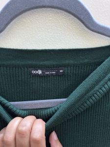Green Ribbed sweater