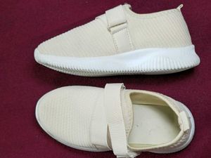 Beige Slip-On Sneakers