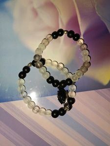 Beaded Stretch Couple Bracelet Set