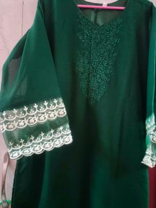 Green Pakistani Suit