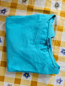 Bell sleeves cyan Tunic - Shirt Dress