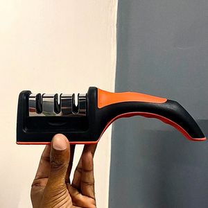 Knife Sharpener With Stainless Steel Blade