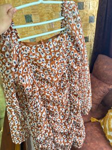 1 Time Worn Floral Print Mini Dress