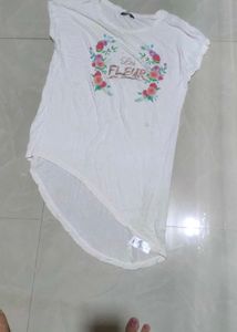Floral Print White T-Shirt