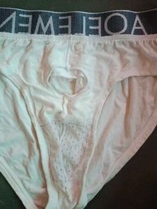 AOELEMEN Sill White Briefs Separation Tora