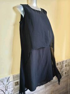Black Sheer Layer Dress Large/ XL Size