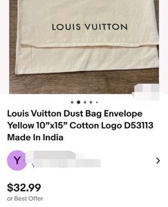 Louis Vuitton Dust Bag Envelope