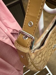 Coach Logo Leather Hobo Bag Master Copy