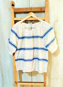 Floral White Shirt Cotton &amp; TOP Size-38-40(combo)