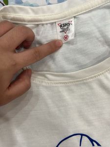 White ART Graphic Tee