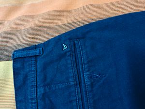 Blackberry Men Blue Cotton Mix Trouser