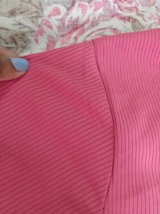 Ribbed Crop Top - Raspberry