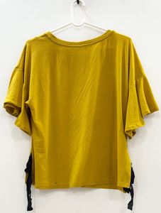 Mustard Yellow Embellished Top