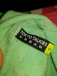 Tokyo Talkies Full Sleeves Self Design Sweatshirt