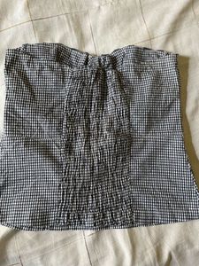 Gingham Corset Top
