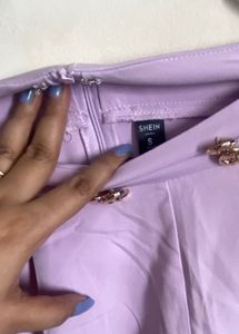 Shein Lavendar Color Culottes