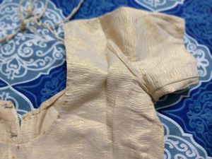 Golden Readymade Saree Blouse