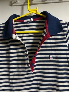 Striped Polo Top