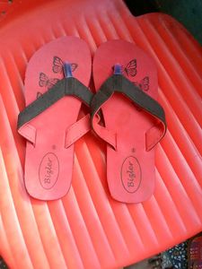 Butterfly Print Flip-Flops
