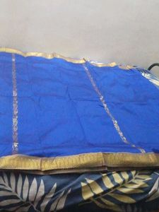 Blue &amp; Gold Saree
