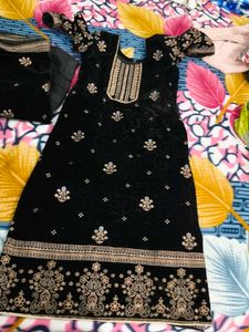 velvet black heavy suit