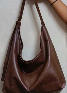 Brown Bucket Shoulder Bag