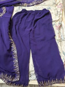 Elegant Purple Kurta Set