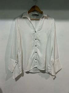 Zara satin shirt