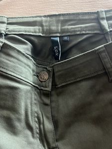 Olive Green Cotton Pant