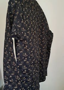Black   Golden Flowers  Shirt