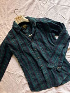 . Green & Navy Check Shirt – Urban Classic