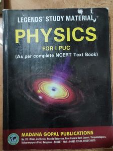 Physics For I PUC