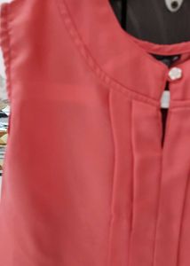 Sleeveless Pink Top