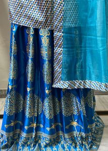 South Indian Style Lehenga Set