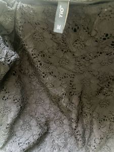 Elegant Black Lace Off-Shoulder Top