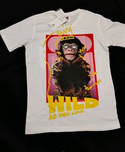 New With Tag White Cotton T Shirt