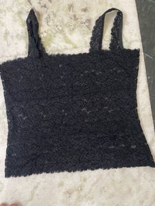 Black Lace Tank Top Set Of 2