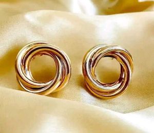 Gold Circle Earrings