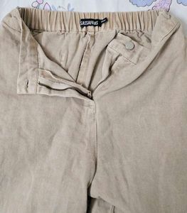 Wide Leg Tan Pants