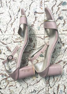 Pink Ankle Strap Heels