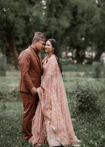Beautiful Rust Colour Lengha