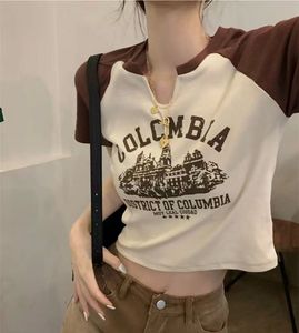 Brown Sleeve Graphic Tee